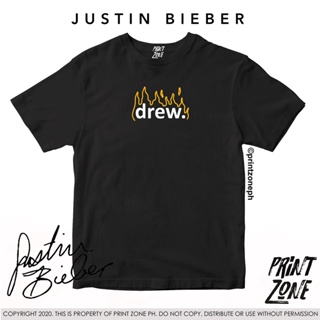 JUSTIN BIEBER - DREW ON FIRE  FANMADE SHIRT COLLECTION_01