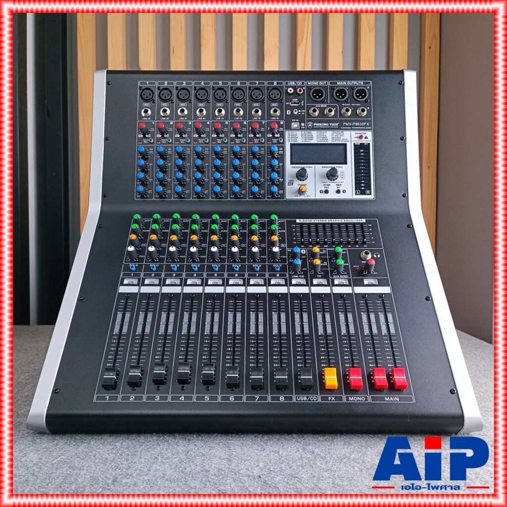 proeurotech-pmx-p8650fx-powermixer-บูลทูส-เพาเวอร์มิกเซอร์-รุ่นใหม่-โปรยูโรเทค-8-ช่อง-650-วัตต์-pmx-p8650-fx-pmxp8650