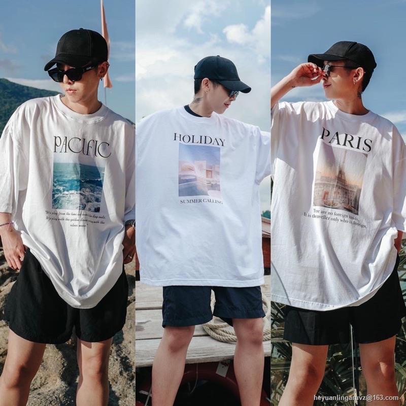 gp-qcloth-vacation-series-pacific-ทำตัวต่อตัว-สกรีน-dgt-cotton-soft-หน้านุ่ม-oversize-sml