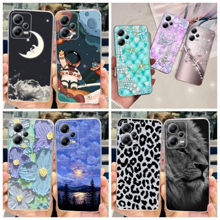 เคสโทรศัพท์มือถือแบบนิ่ม ใส ลายผีเสื้อนักบินอวกาศน่ารัก สําหรับ Xiaomi Poco X5 Poco X5 Pro 5G 2023 PocoX5 Pro Capa