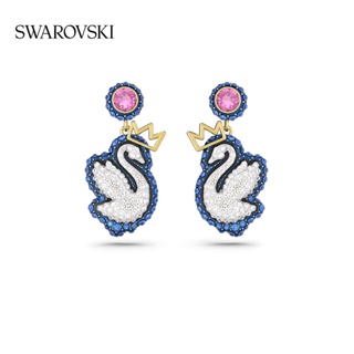 [สินค้าใหม่] Swarovski POP SWAN Drop ต่างหู รูปหงส์ สําหรับผู้หญิง ของขวัญวันเกิด