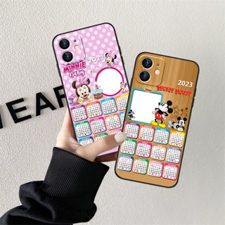เคสโทรศัพท์มือถือแบบนิ่ม ผิวด้าน ลายมิกกี้เมาส์ ปฏิทิน สําหรับ OPPO A54 A15 A15S A16 A16S A12 A12E A3S A5S A5 A9 A53 A33 2020 A83 A91 A92 A93 A94 A95 A75S A59 A71 2023