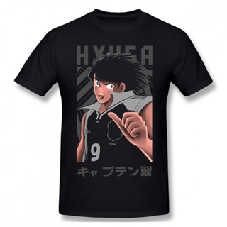 Men Clothing Captain Tsubasa About Football Anime T-Shirt Manga Design Fashion Short Sleeveเสื้อยืด _04