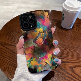 เคสโทรศัพท์มือถือ แบบนิ่ม กันกระแทก ลายจักรวาล สําหรับ iphone 11PRO max 14 Promax 11 12 13 6 7 8plus X max