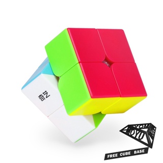 Qiyi Speed Cube 2x2 Magic Cube 2x2x2 สติกเกอร์ QiDi S2 50 มม.