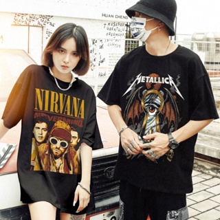 ARTEES® Famous Rock Band Tshirt Black T-shirt Vintage shirt Unisex men women retro tee_03