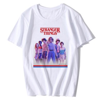 เสื้อยืดแขนสั้นพิมพ์ลายการ์ตูน stranger things 3 สไตล์ฮิปฮอปสําหรับผู้ชาย_01