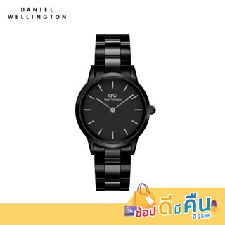 (ทักแชทรับโค้ด) Daniel Wellington นาฬิกาข้อมือ Iconic Ceramic Black 32มม สีดำ