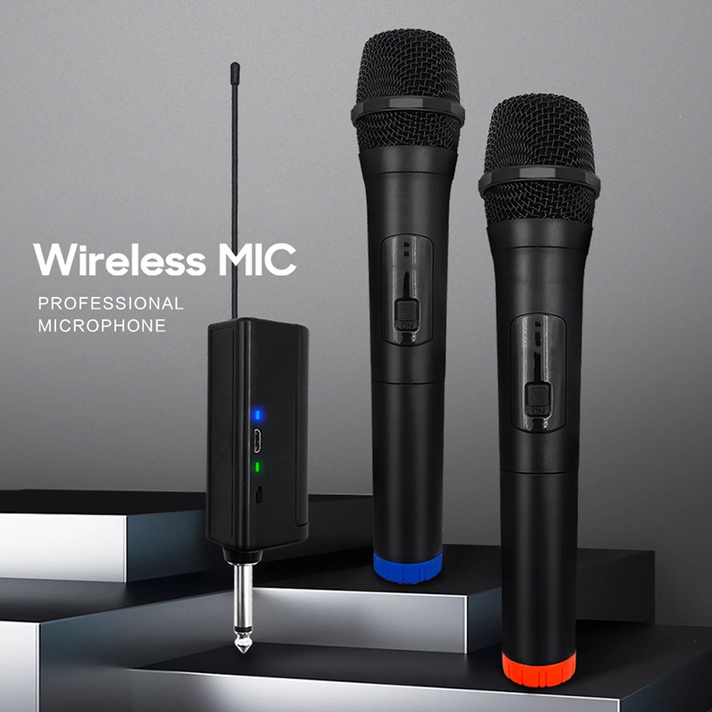 hpg-99-microphone-800mhz-ไมค์โครโฟน-ไมโครโฟนไร้สาย-ไมค์คู่แบบมือถือ-ไมค์ลอยแบบพกพา-ไมโครโฟนเวที-ไมค์ร้องเพลง