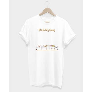 เสื้อยืดลายแมว Me &amp; My Gang T-Shirt_02