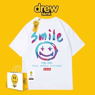 Drew short-sleeved T-shirt little devil smiley couple wear male graffiti high street Europe and the United States h_01