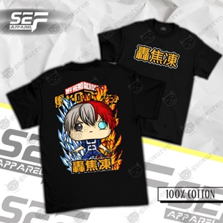 (Official New Store Sales) SEF Apparel Anime Series Unisex My Hero Academia T-Shirt Shoto Todoroki_04