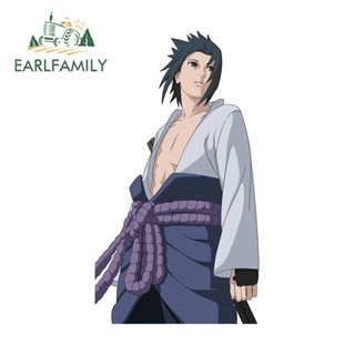 Earlfamily สติกเกอร์ ลายการ์ตูนนารูโตะ Uchiha Sasuke 13 ซม. x 7.3 ซม. สําหรับตกแต่งตู้เย็น รถยนต์ ATV