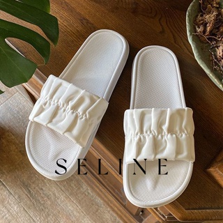 SELINE รองเท้าแตะ ผู้หญิง 2023 ใหม่ พื้นหนากันลื่น รองเท้าสนีกเกอร์ รองเท้าแตะใส่ในบ้าน Stylish Chic สไตล์เกาหลี คุณภาพสูง B20H0IC 37Z230910