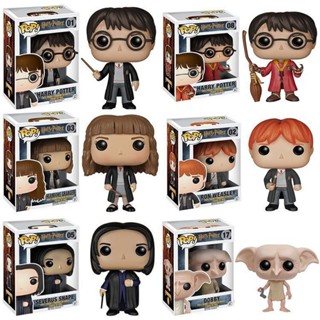 Funko POP ของเล่นฟิกเกอร์ Harry Potter Hermione Ron Malfoy Professor Severu Newt ของขวัญ สําหรับเด็ก