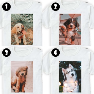 T258 DOG LOVER GRAPHIC TEES WHITE FREE OVER SIZE TSHIRT FOR KIDS TEENS MAN AND WOMAN UNISEX_02