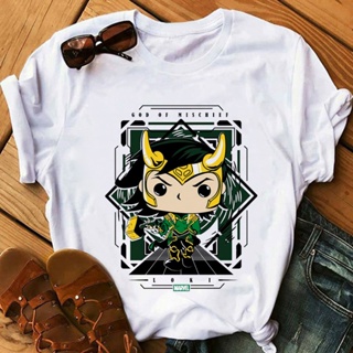 Disney Loki God of Mischief Funny T Shirt Super Hero Tshirt Graphic Tops  Men Women Unisex Cool Anime T-shirt_03