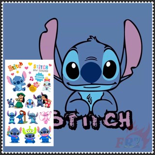 ❣️สติกเกอร์รอยสักชั่วคราว Lilo &amp; Stitch ขนาดเล็ก 1 แผ่น❣️ รอยสักร่างกาย แขน ไหปลาร้า กันน้ํา สไตล์เซ็กซี่