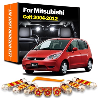 ชุดหลอดไฟ Led แคนบัส ติดภายในรถยนต์ สําหรับ Mitsubishi Colt 2004-2008 2009 2010 2011 2012 7 ชิ้น