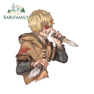 Earlfamily สติกเกอร์ไวนิล ลายการ์ตูนอนิเมะ Vinland Saga ขนาด 13 ซม. x 10.7 ซม. สําหรับตกแต่งรถยนต์