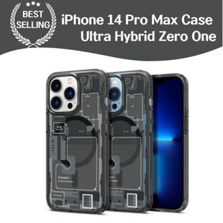 [Spigen] เคสโทรศัพท์มือถือแบบใส กันกระแทก ลาย Spigen Ultra Hybrid Zero One สําหรับ iPhone 13 12 Pro Max 13 12 Pro