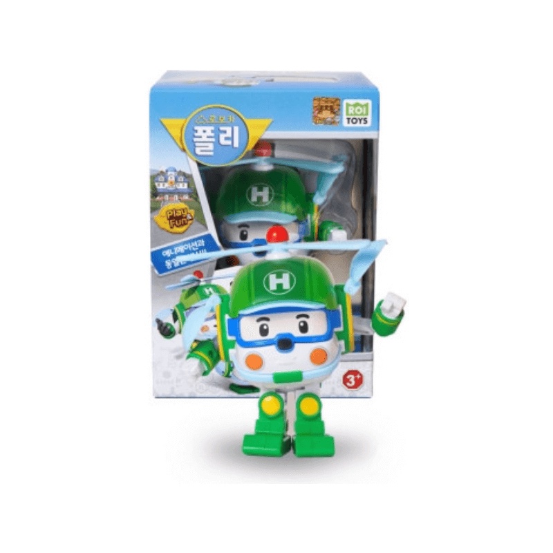 ROBOCAR POLI Transformation Robot Toy 4 Inch Brooms Town Rescue Team