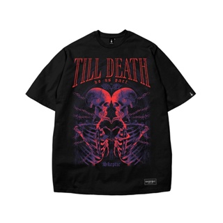 Skeptic: TILL DEATH Oversized Black Shirt_01