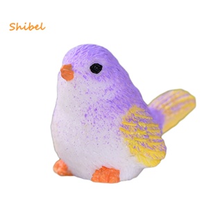 Shibel ตุ๊กตานกจําลอง ขนาดเล็ก ของเล่น สําหรับตกแต่งสวน Diy