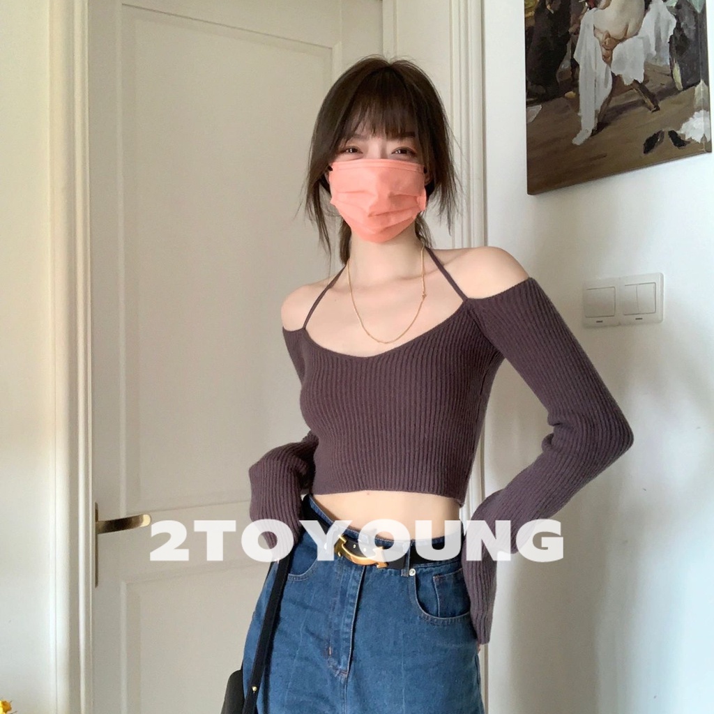 2toyoung-เสื้อครอป-เสื้อผู้หญิงแฟชั่น-sexy-crop-สไตล์เกาหลี-stylish-korean-style-ทันสมัย-a21k0ao-36z230909