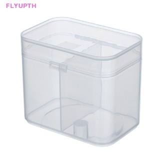 Flyup กล่องพลาสติก 2 ช่อง พร้อมฝาปิด สําหรับเก็บผ้าขนหนู เครื่องสําอาง