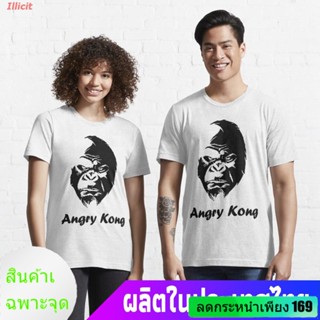 Illicit เสื้อยืดแขนสั้น Angry Kong, King Kong Essential T-Shirt Popular T-shirts_01