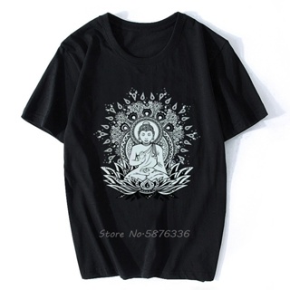 Mens Line Om Aum Yoga Buddha Chakra Meditation India Hobo Boho Peace T-shirt Men Cotton Tshirt Hip Hop Tees Streetw_04