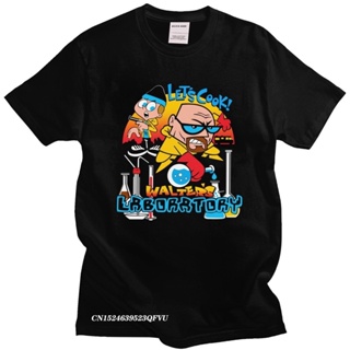 Funny Heisenberg Breaking Bad Mens Camisas ชายผ้าฝ้ายเสื้อยืดการ์ตูนทีวี Walter White Cook Meme Harajuku เสื้อของขว_01