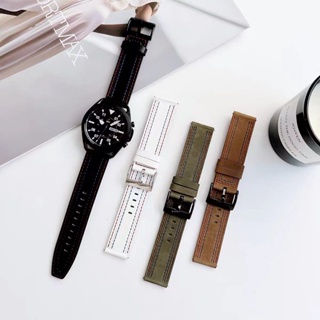 สายนาฬิกาข้อมือหนัง ทนต่อการเสียดสี 20 มม. 22 มม. สําหรับ Samsung Galaxy Watch 5 5Pro 4 3 2 Gear Active 46 มม. 45 มม. 43 มม.