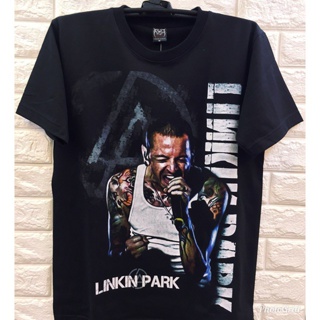 เสื้อยืดคอกลม2021 เสื้อยืดแขนสั้น rock band linkin park สําหรับผู้ชายS-4XL