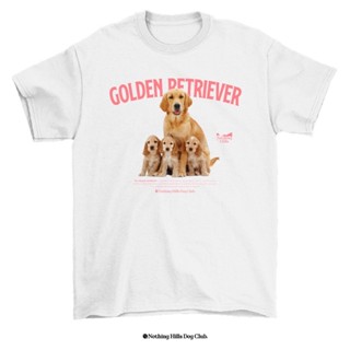 เสื้อยืดลาย GOLDEN RETRIEVER (โกลเดินริทรีฟเวอร์)02 Classic Cotton Unisex by 【Nothing Hills】_02