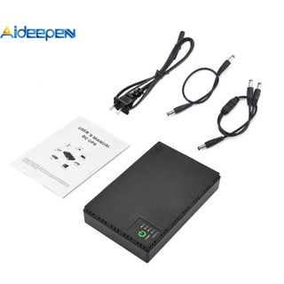 Aideepen พาวเวอร์ซัพพลาย UPS 5V 9V 12V 10400mAh แบบพกพา สําหรับเราเตอร์ WiFi