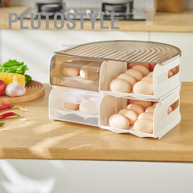 plutostyle-กล่องไข่เลื่อนอัตโนมัติพลาสติกใสรูปตัว-u-กล่องเก็บไข่แอปริคอทสำหรับห้องครัว