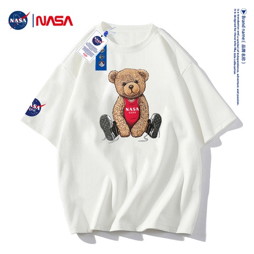 เสื้อยืดแขนสั้น-ผ้าฝ้าย-ทรงหลวม-ลายนักบินอวกาศ-nasa-giss-แฟชั่นฤดูร้อน-สําหรับผู้ชาย-และผู้หญิง