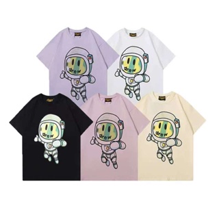 Drew House smiley LOGO Oversize High Quality Simple Printing Color T-shirt Men Women Top Tees O-Neck Short Sleeve C_01