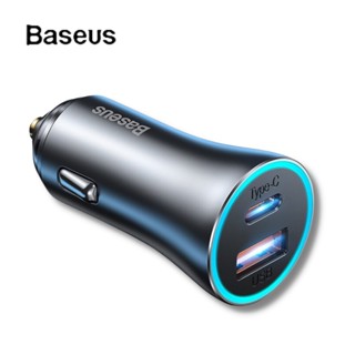 ฺBaseus 60W ที่ชาร์จเร็วในรถ หัวชาร์จรถ usb type c car charger quick charge หัวชาร์จบนรถ