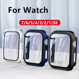 เคส Smart watch 7/8 6/5/4/3/2/1/SE เคส Smart Watch สายนาฬิกา PC+Glass สายสำหรับ SE