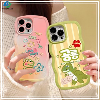 เคสโทรศัพท์มือถือ ขอบโค้ง ลายไดโนเสาร์น่ารัก สําหรับ Samsung A14 M23 F23 A04 A04E A04S A13 A03 A03S A50 A50S A30S A23 A22 A21S A12 A02S A11 A51 A10 A30 A52 A52S M12 A71 A53 A32