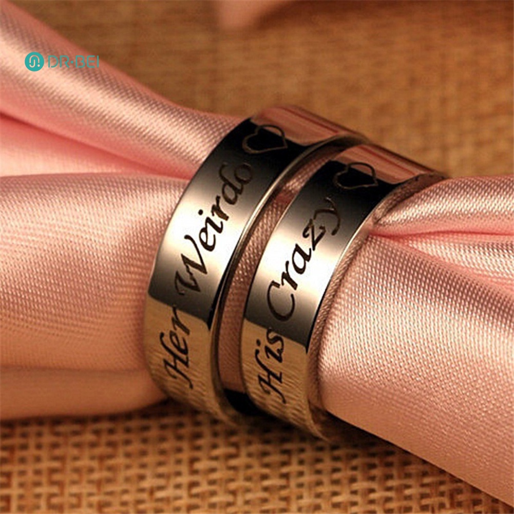 dr-bei-แหวนหมั้น-พิมพ์ลายตัวอักษร-his-crazy-her-weirdo-เครื่องประดับ-สําหรับคู่รัก-งานแต่งงาน-1-ชิ้น