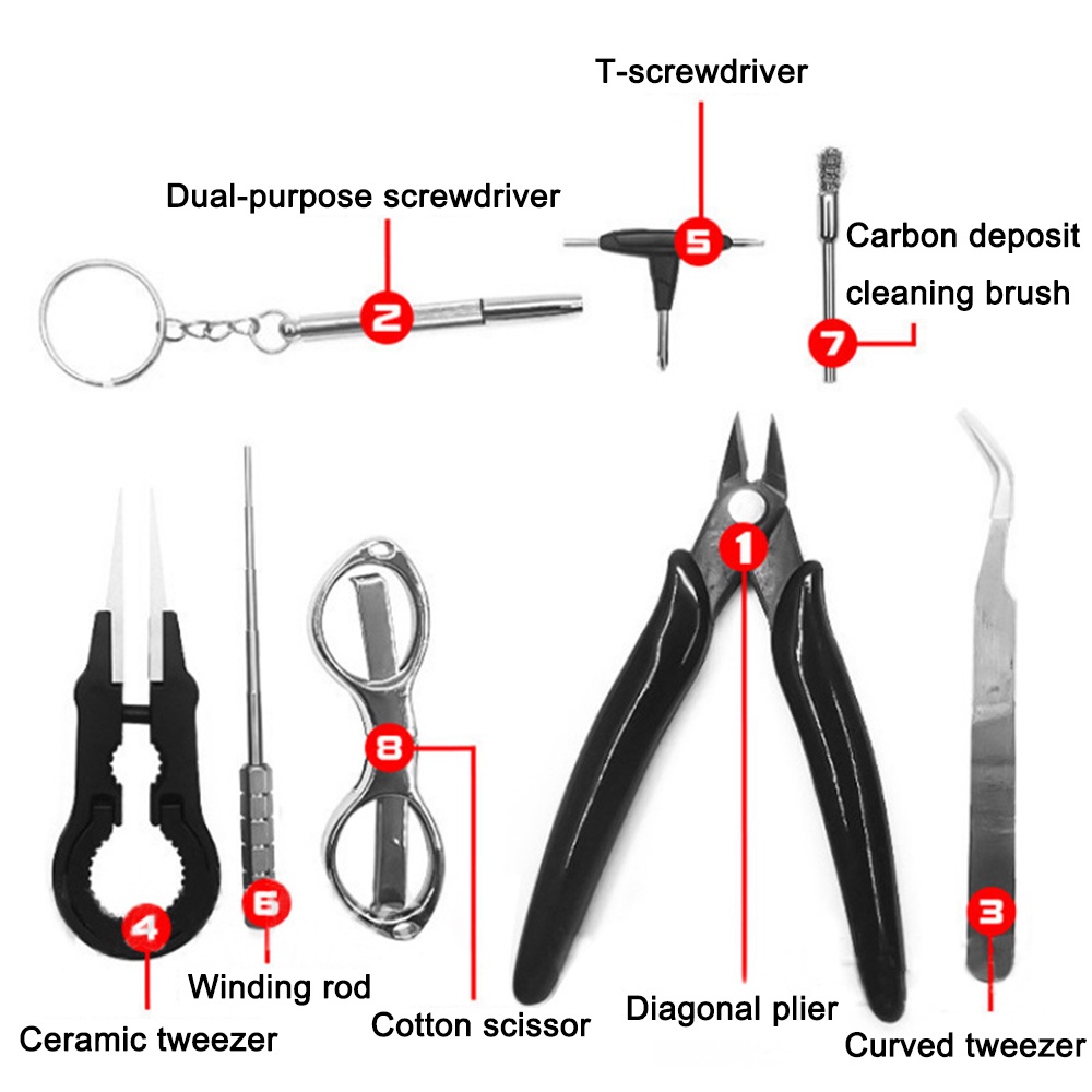 ชุดเครื่องมือแหนบ-คีม-ขดลวด-ผ้าฝ้าย-ขดลวด-ไขควง-diy-อุปกรณ์เสริม