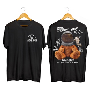 PRIA Nasa Astronaut Bear T-shirt/Teddy Bear T-shirt/Aesthetic Top Distro Men | Women_02