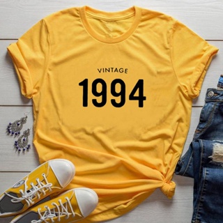 Vintage 1994 Letter Women T Shirt Cotton Birthday Gift Tshirt Top Cototn Fashion T-shirt_03