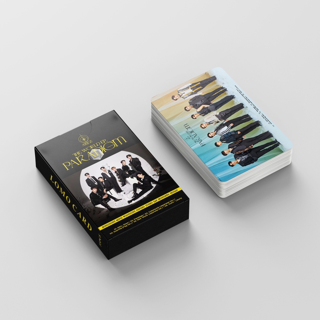 โปสการ์ด-อัลบั้มรูปภาพ-ateez-san-yunho-hongjoong-wooyoung-jongho-mingi-seonghwa-yeosang-lomo-cards-kpop-พร้อมส่ง-55-ชิ้น-ต่อกล่อง