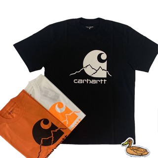 【พร้อมส่ง】Trendy Carhartt WIP Carhartt เสื้อยืดแขนสั้นลําลอง ผ้าฝ้าย พิมพ์ลายภูเขา ทรงหลวม สําหรับผู้ชาย และผู้หญิง