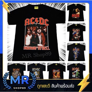 เสื้อวง ACDC เสื้อยืดแฟชั่นวินเทจ90 ไม่มีตะเข็บข้าง ใส่ได้ทั้งชายและหญิง